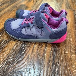 Merrell Girls Size 2 Berry Pink & Purple Washable Baresteps Alpine Shoes Sneaker
